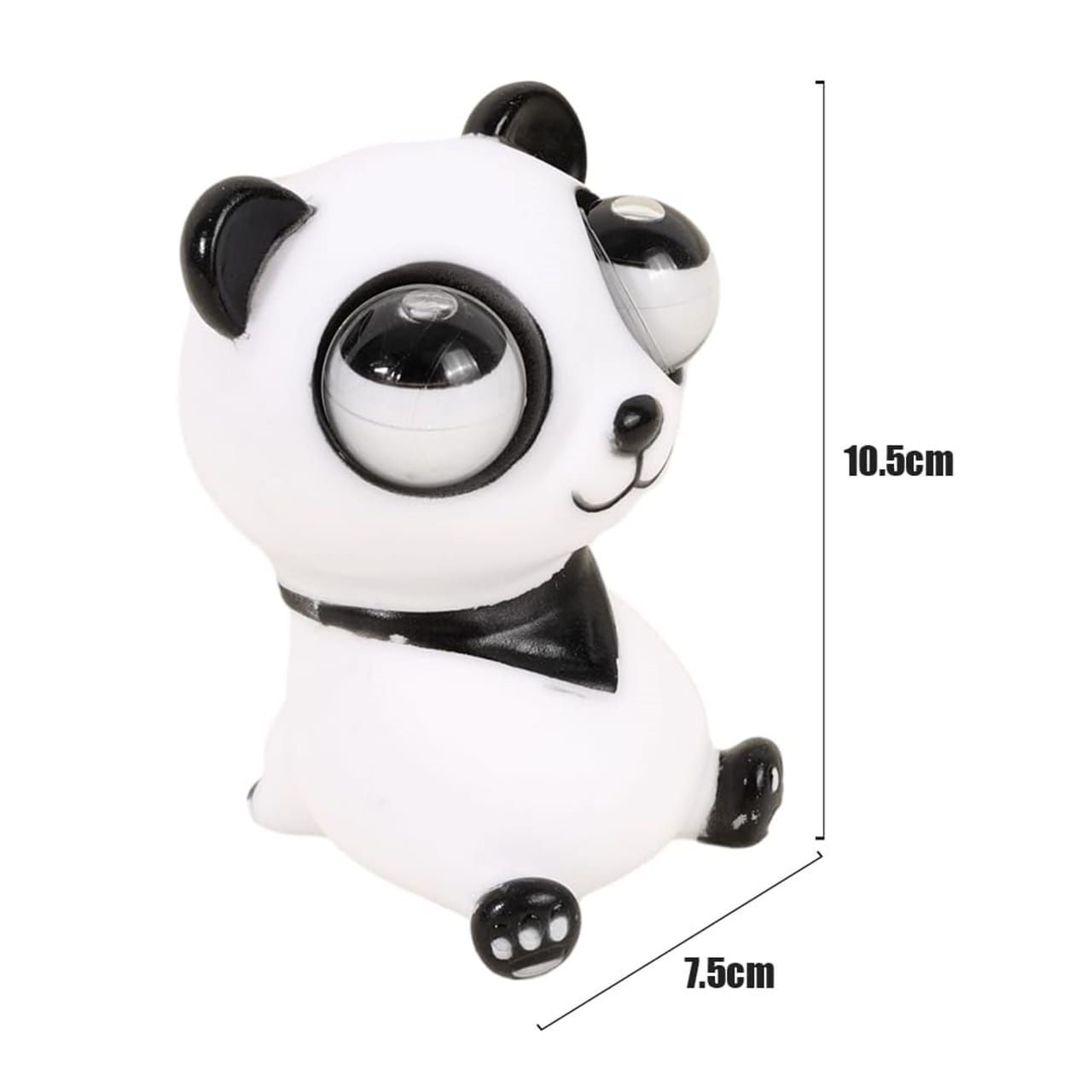 Cute Squishy Eye-Popping Panda (10.5 cm), Large Squeeze Toy for Stress Relief, Ideal Panda Gift for Boys & Girls, Perfect Stress-Reducing Fun Toy