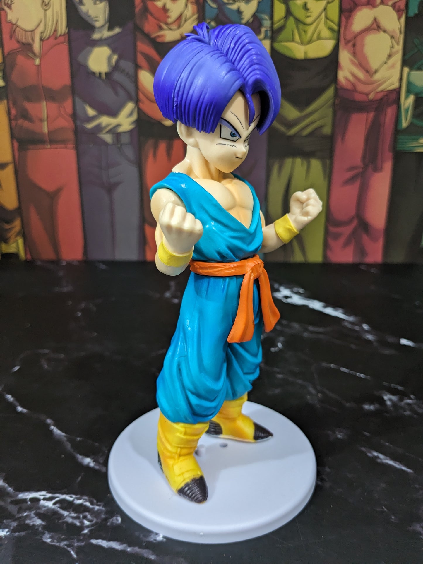Dragon BallZ Anime 18 cm Super Saiyan Son Goku Torankusu (Blue Hair), PVC Action Figure, Best Gift & Collectibles for DBZ Lovers