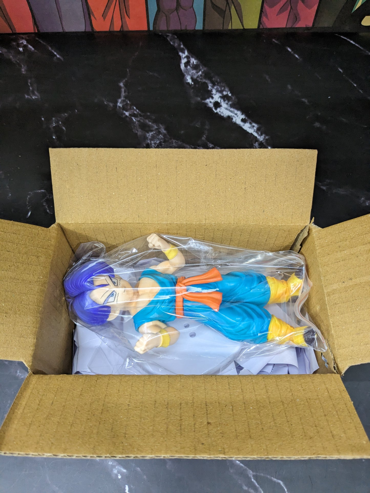 Dragon BallZ Anime 18 cm Super Saiyan Son Goku Torankusu (Blue Hair), PVC Action Figure, Best Gift & Collectibles for DBZ Lovers