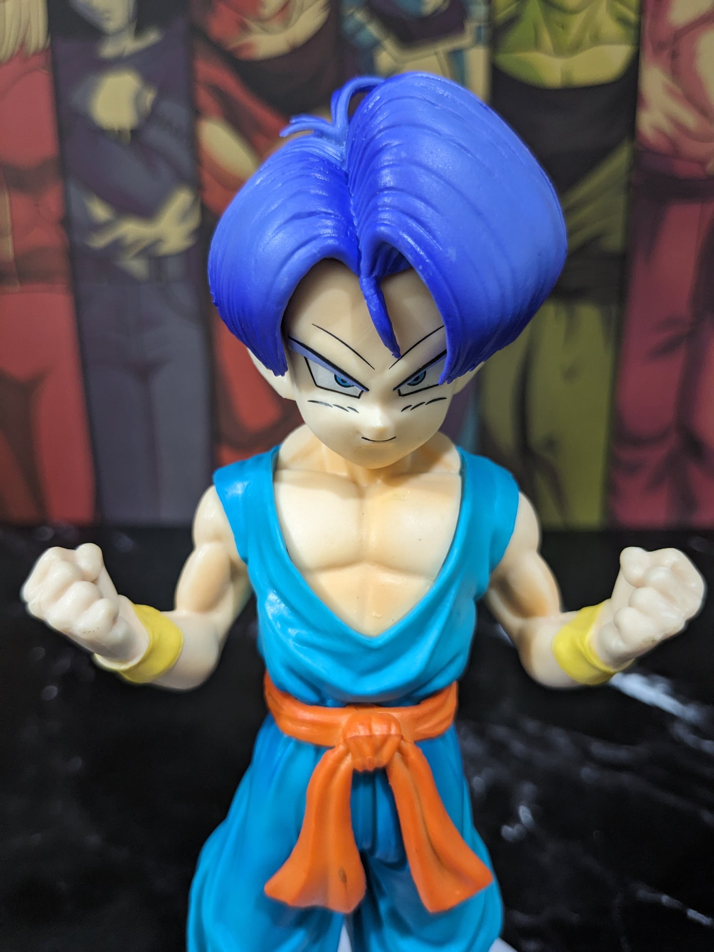 Dragon BallZ Anime 18 cm Super Saiyan Son Goku Torankusu (Blue Hair), PVC Action Figure, Best Gift & Collectibles for DBZ Lovers