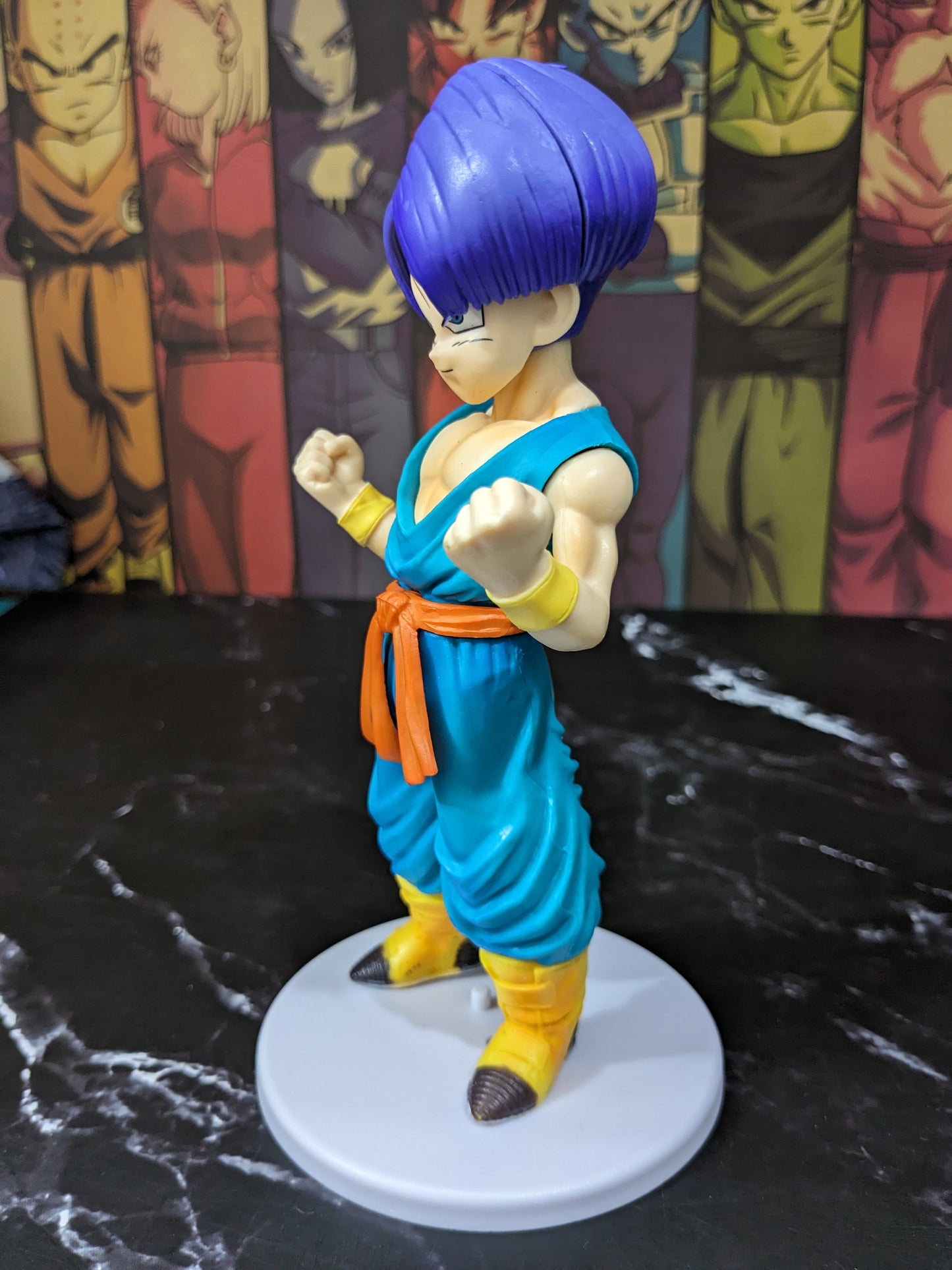 Dragon BallZ Anime 18 cm Super Saiyan Son Goku Torankusu (Blue Hair), PVC Action Figure, Best Gift & Collectibles for DBZ Lovers