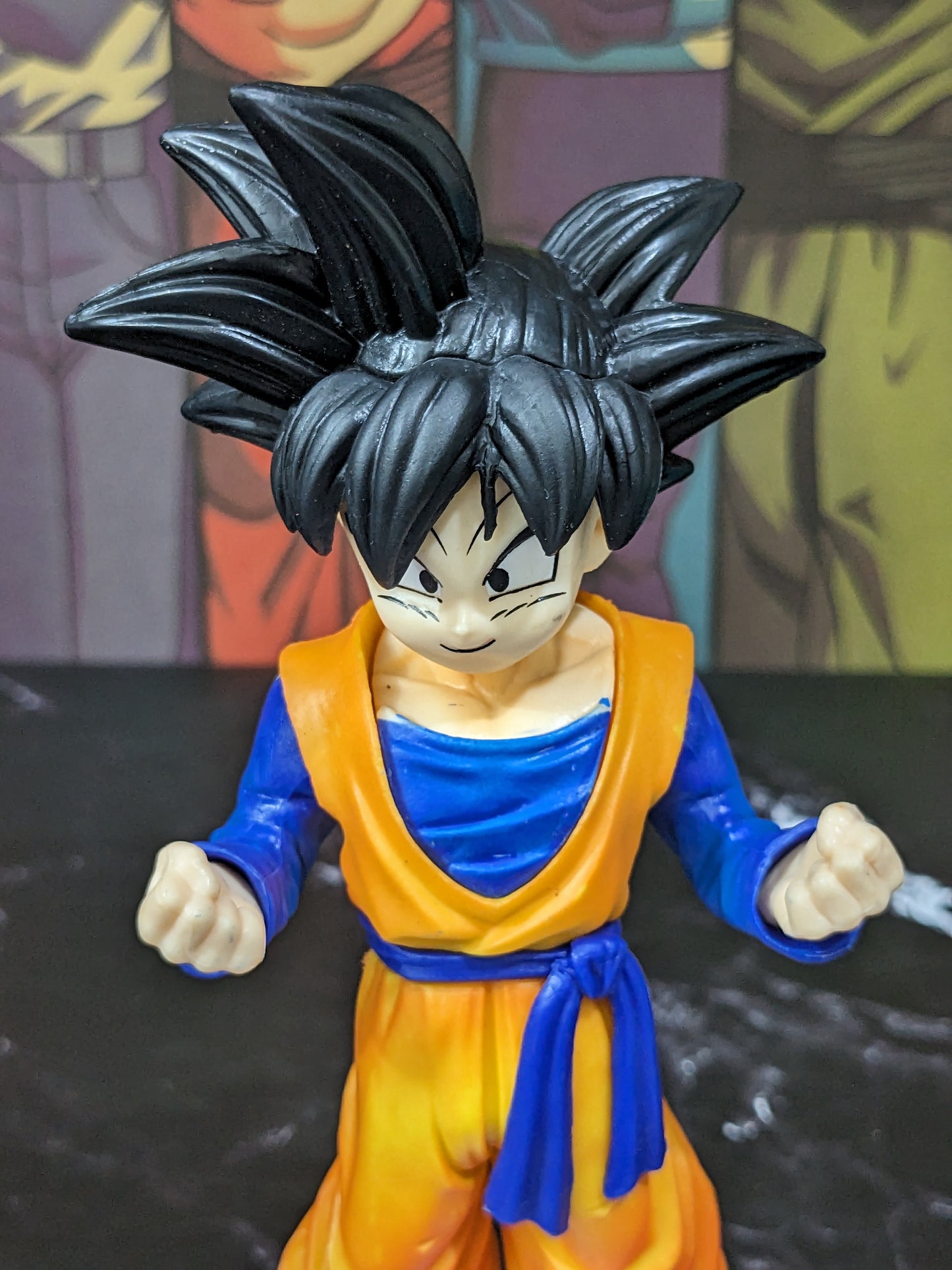 Dragon BallZ Anime, 18 cm Super Saiyan Son Goku (Black Hair), PVC Childhood Action Figure, Best Gift & Collectibles for DBZ Fans