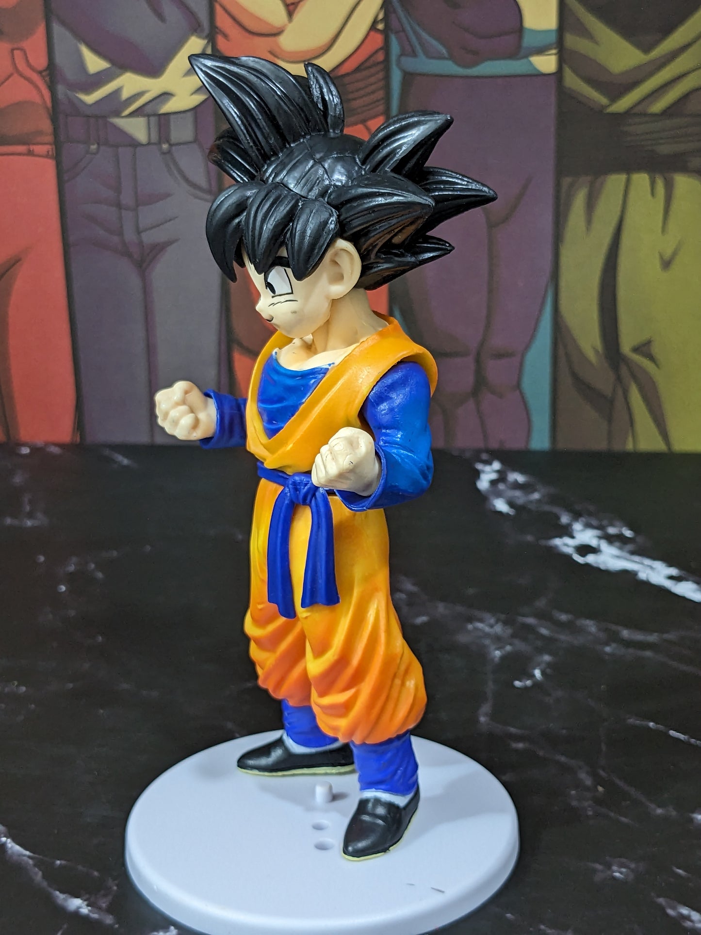 Dragon BallZ Anime, 18 cm Super Saiyan Son Goku (Black Hair), PVC Childhood Action Figure, Best Gift & Collectibles for DBZ Fans
