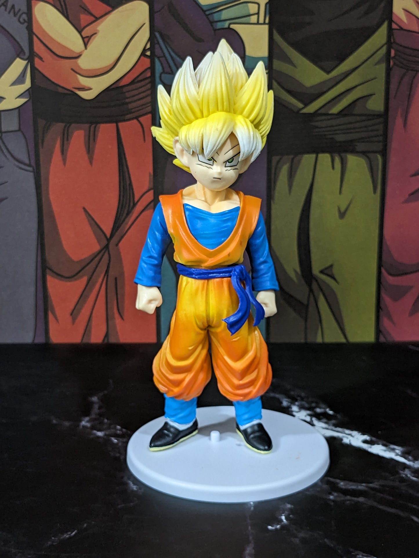 Dragon BallZ Anime, 18 cm Super Saiyan Son Goten (Yellow Hair), Childhood Statue, PVC Action Figure, Best Toy Gift & Collectibles