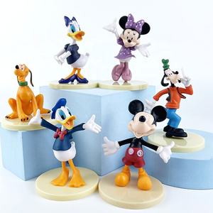 Mickey Mouse Clubhouse Action Figures (7-8 cm), Mickey, Minnie, Donald, Daisy, Goofy & Pluto, Show Piece, Cake Toppers, Best Toy Set for Kids