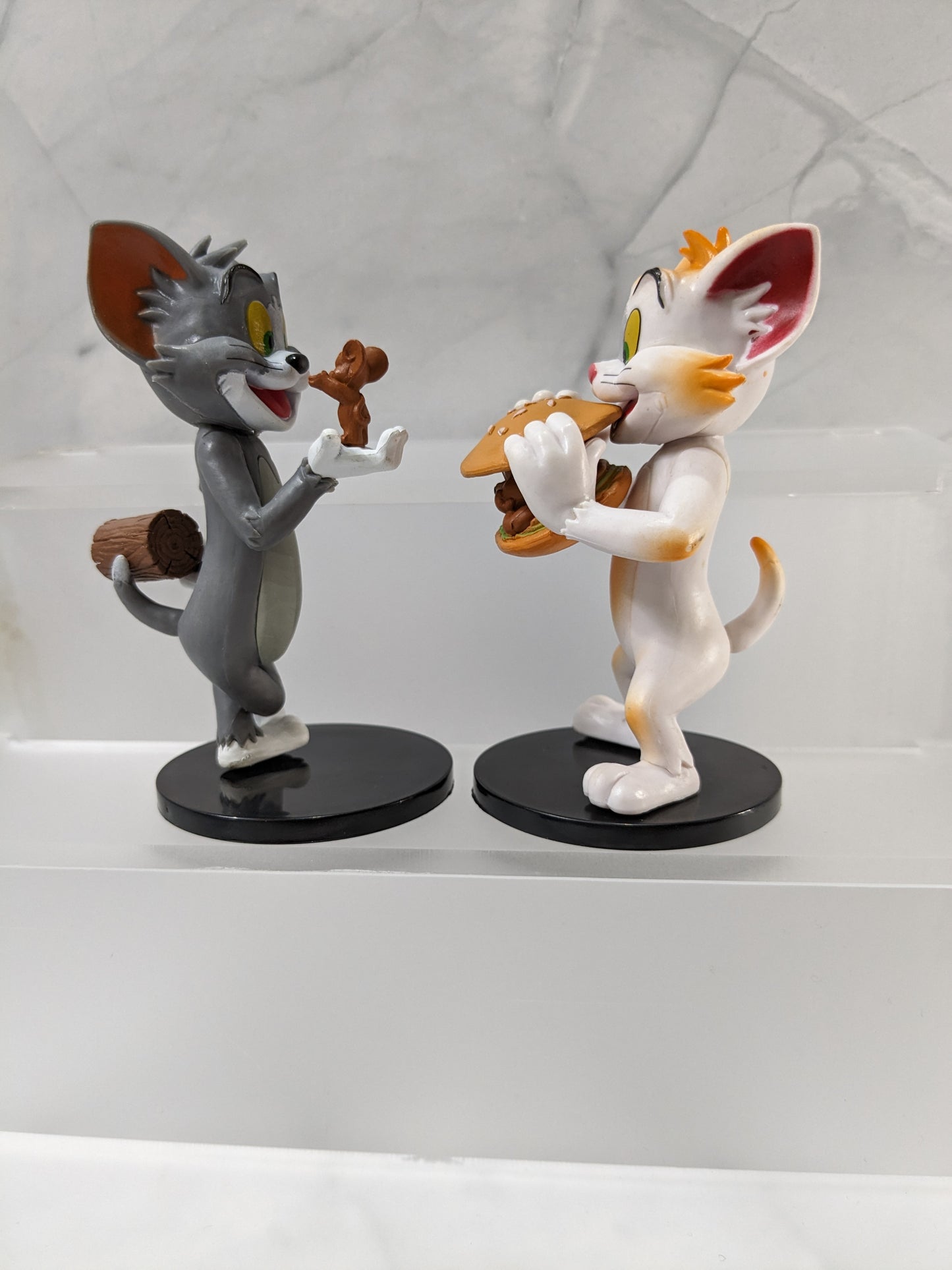 Tom & Jerry Toy Figures, Cartoon Collectibles, Classic Cat & Mouse, Best Gift for Cartoon Lovers - 2 Figures Set (10 cm)