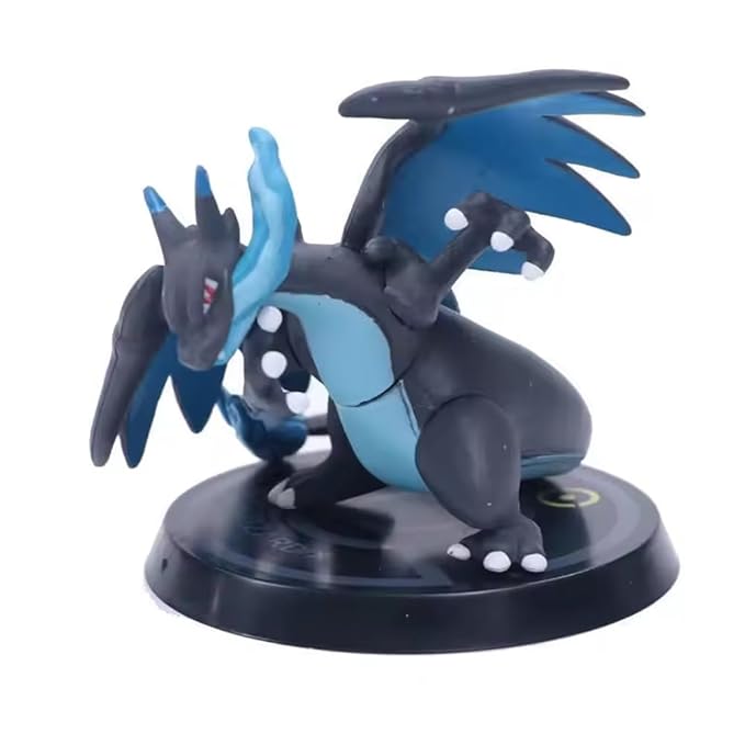 Cute Pokemon Toy Figures - 6 pcs, Mini Toy Set Collectibles, Cake Toppers, PVC Figures with Name Display Stands, Best Gift for Pokemon Lovers, 5.5 - 7 cm