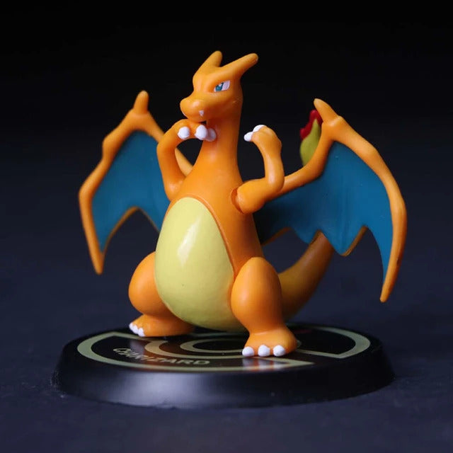 Cute Pokemon Action Figures Set, 6 Pcs Toy Set Collectibles, 5.5-7cm, High Quality PVC Figures with Name Display Stands, Best Gift for Pokemon Lovers