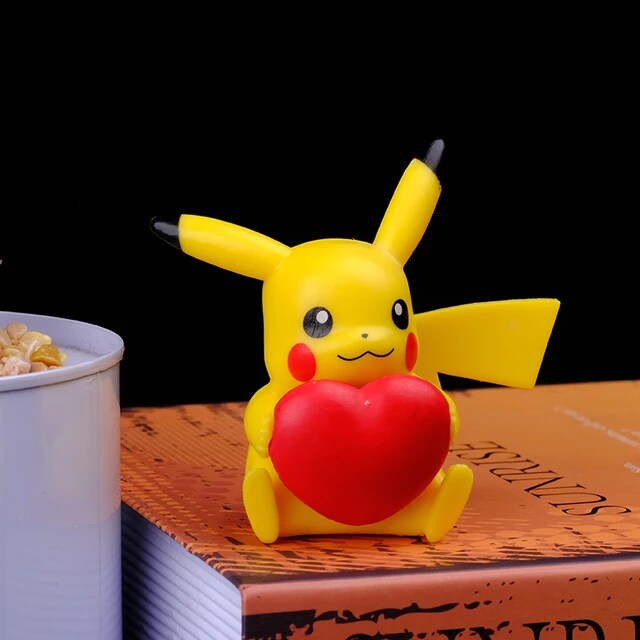 Charming Pikachu Love Figure Toy Set | 6 pcs/set | 7-8 cm Height | Perfect for Pokemon Fans | Wonderful Gift for Kids