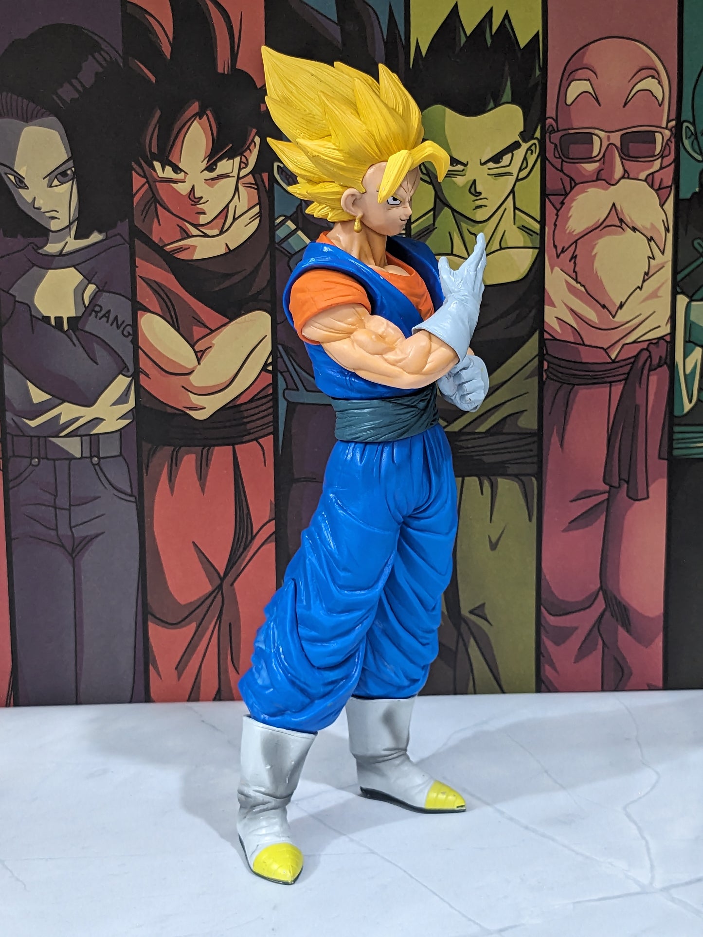 32 cm Legendary Dragon BallZ Super SSJ Vegito Gogeta - Yellow Hair, Giant Action Figure, PVC Anime Collectible, Wonderful Gift for DBZ Fans