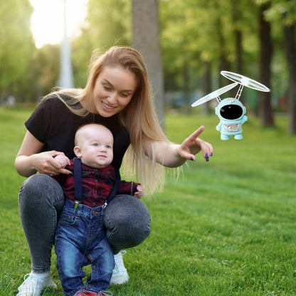 Flying Astronaut / SpaceMan, Mini Drone for Children, LED Flying Toy, USB Rechargeable, Infrared Induction Aircraft - 12 cm Height