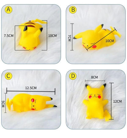Cute Glowing Pikachu Night Light ( ANY 1 PC Assorted/ Any Single PC), Different Poses, Room Decor, Best Gift for Pikachu Fans, 10-12Cm