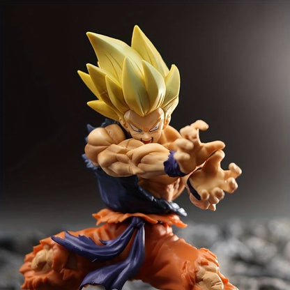 15 cm Dragon Ball Z Legend Super Saiyan Son Goku Kamehameha, In Fire Throw Action, Premium PVC Action Figure, Perfect Gift for DBZ Fans