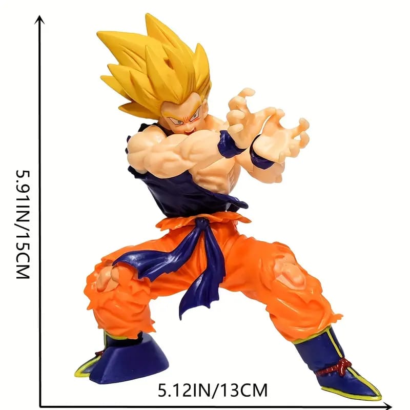 15 cm Dragon Ball Z Legend Super Saiyan Son Goku Kamehameha, In Fire Throw Action, Premium PVC Action Figure, Perfect Gift for DBZ Fans