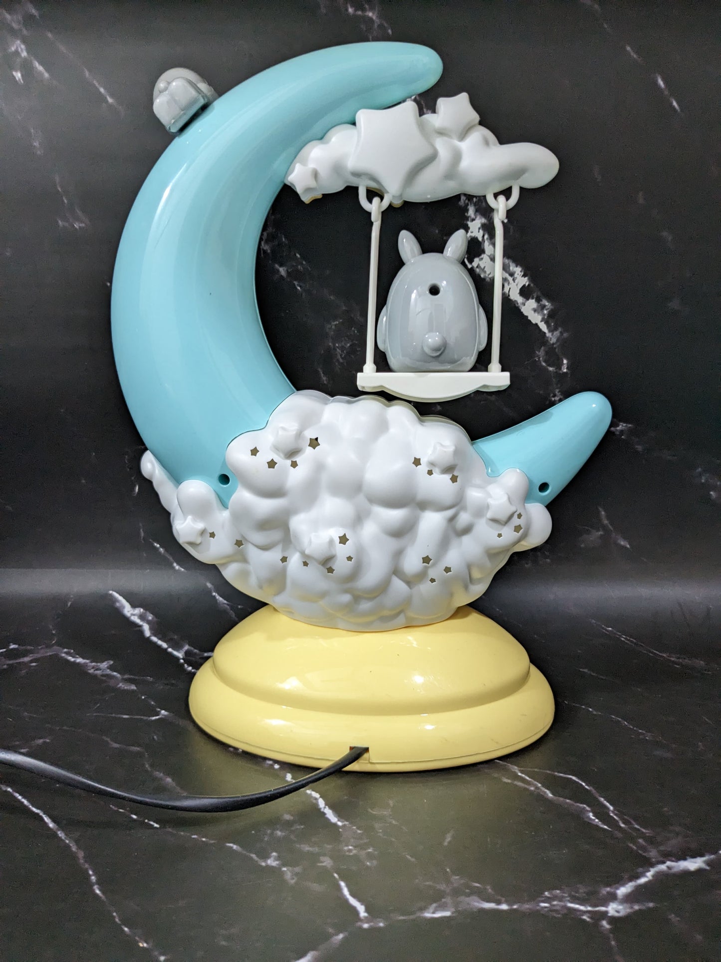 Best Wishes Cartoon Moon Lamp, Soft & Warm Light, Perfect Gift for Birthday, Anniversary etc., Room Decoration (Ht.- 28 cm)