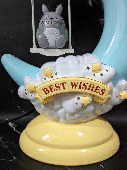 Best Wishes Cartoon Moon Lamp, Soft & Warm Light, Perfect Gift for Birthday, Anniversary etc., Room Decoration (Ht.- 28 cm)