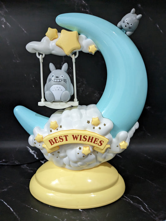 Best Wishes Cartoon Moon Lamp, Soft & Warm Light, Perfect Gift for Birthday, Anniversary etc., Room Decoration (Ht.- 28 cm)