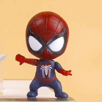 Venom Spiderman Mini Figures (Set of 5), Marvel Movie Characters, PVC Anime Collectibles, Cake Topper, B'day Gift for Kids (4-5cm)