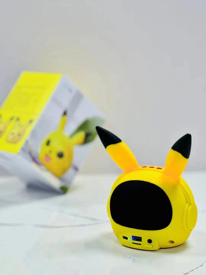 New Pikachu LED Portable Wireless Mini Speaker, Waterproof, Bass Outdoor L29 Speaker (13.5x11x9cm)