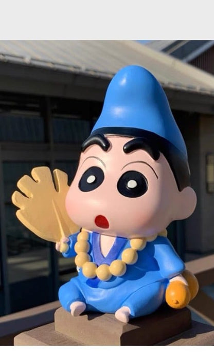 13.5 cm Crayon ShinChan Buddha, Nohara Shinnosuke, New Anime ShinChan Baba, PVC Toy Figure, Best Gift for ShinChan Fans