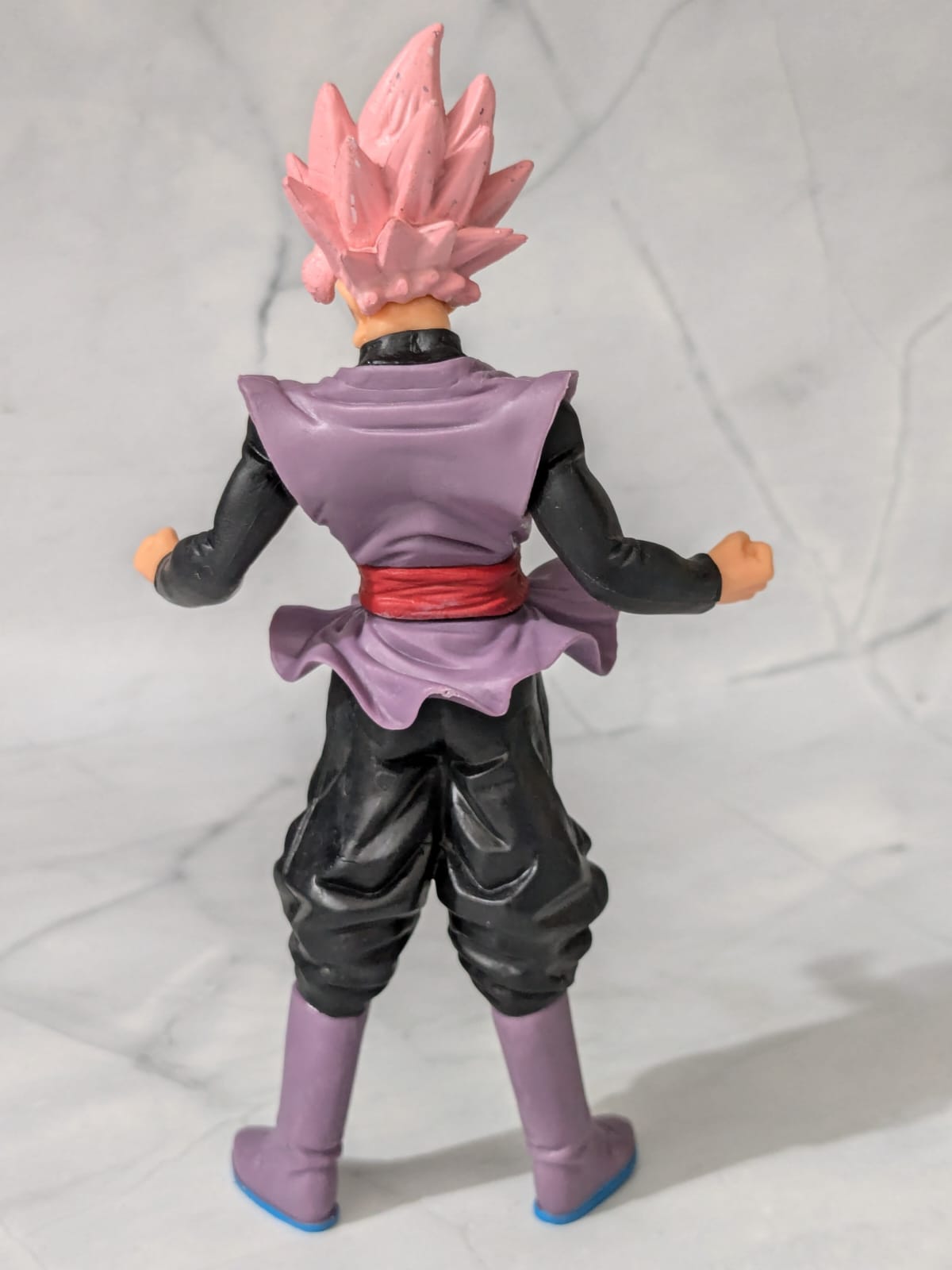 17 cm Dragon Ball Z Goku Iconic Action Figure - Rose Hair, Self Standing Anime, High Quality PVC Collectible, Best Gift for DBZ Lovers