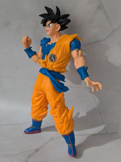 18 cm Dragon Ball Z Goku Super Saiyan Action Figure - Black Hair, Self Standing Anime, High Quality PVC Collectible, Best Gift for DBZ Lovers