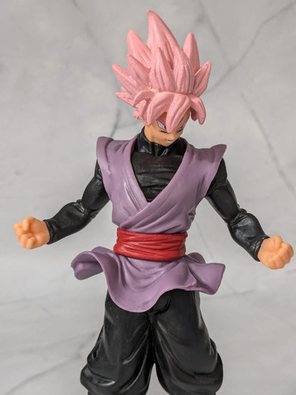 17 cm Dragon Ball Z Goku Iconic Action Figure - Rose Hair, Self Standing Anime, High Quality PVC Collectible, Best Gift for DBZ Lovers