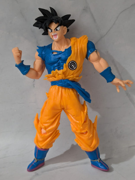 18 cm Dragon Ball Z Goku Super Saiyan Action Figure - Black Hair, Self Standing Anime, High Quality PVC Collectible, Best Gift for DBZ Lovers