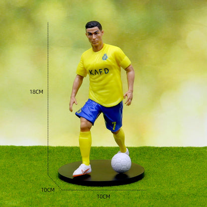 18 cm Cristiano Ronaldo - Yellow Jersey Action Figure, Portuguese Soccer Football Star, Sports Collectible, Best Gift For Football Lovers