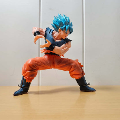 20 cm DBZ Legend Super Saiyan Son Goku, Blue Hair Action Figure, Dynamic Super Throw Action, PVC Anime Collectible, Ideal Gift for DBZ Fans