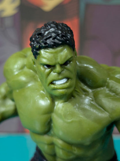 14 cm Avengers HULK Action Figure, Super Hero PVC Statue with Base, Titan Hero Series Hulk Figurine, Best Gift for Hulk Fans