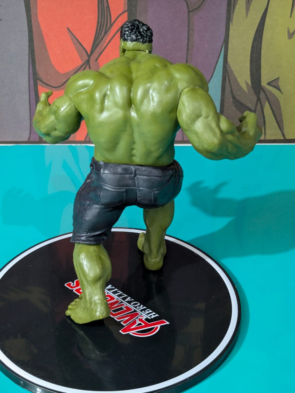 14 cm Avengers HULK Action Figure, Super Hero PVC Statue with Base, Titan Hero Series Hulk Figurine, Best Gift for Hulk Fans