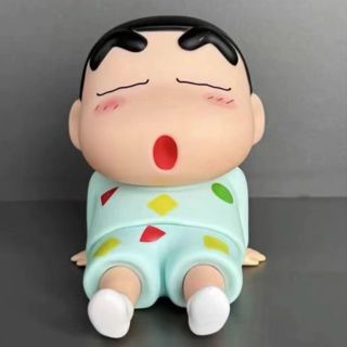 11 cm ShinChan Anime Figure in Sitting Pose, Phone Holder, Cartoon Toy, PVC Action Figure, Best Gift for ShinChan Fans