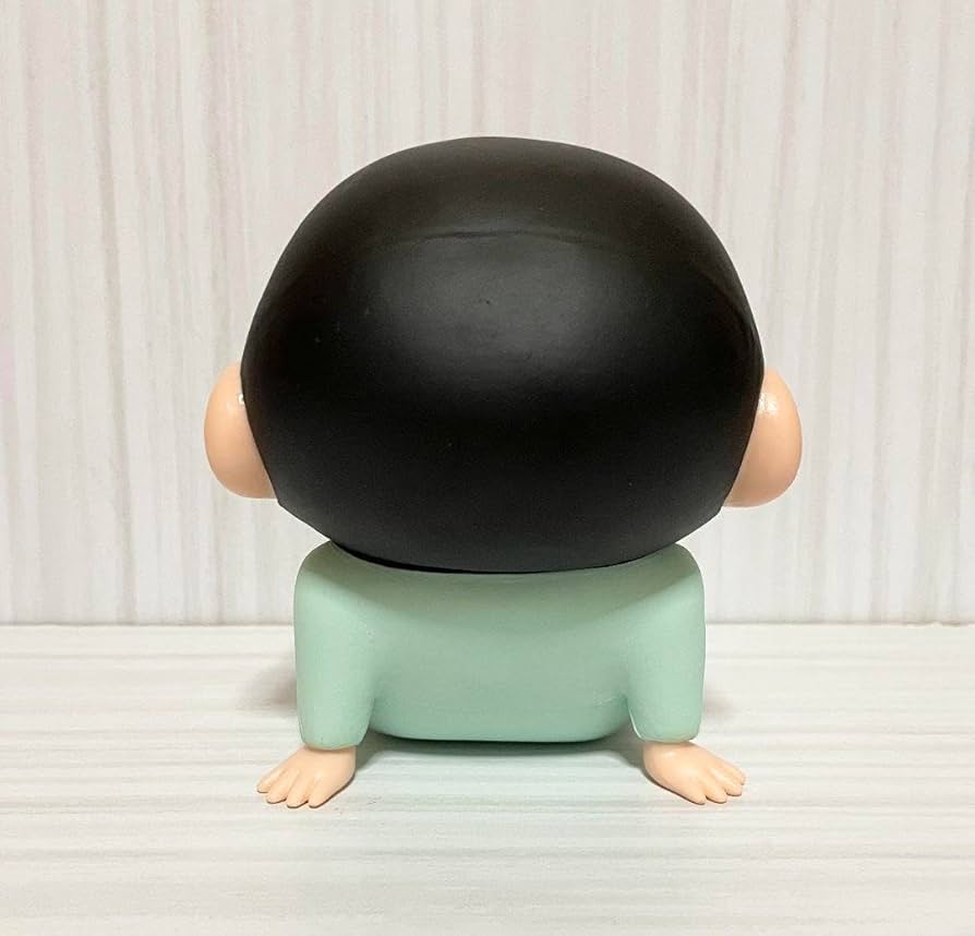 11 cm ShinChan Anime Figure in Sitting Pose, Phone Holder, Cartoon Toy, PVC Action Figure, Best Gift for ShinChan Fans