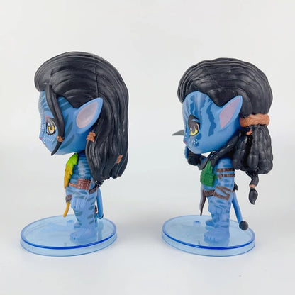 Avatar Character Figures - 2 Pcs / 11 cm, Jake Sully & Neytiri Mini, Avatar Movie Magic, Best Gift for Avatar Fans