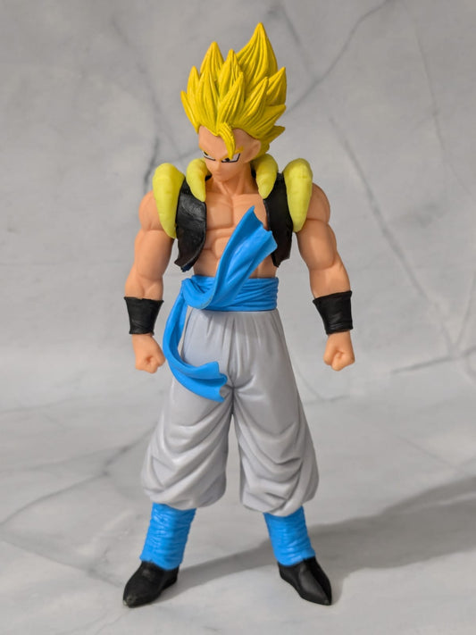 Dragon Ball Z Anime Super Saiyan Gogeta - Yellow Hair, Premium Quality Action Figure, Best gift for Anime Lovers, Self Standing Figure - 17 cm