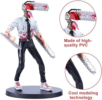 Chainsaw Man Anime 18 cm, DENJI Premium Action Figure, Light Weight & Attractive, Home Decor, Ideal Gift for Anime Lovers