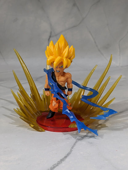 Dragon BallZ 8.5 cm Super Saiyan Goku, Fighting Action Figure with Amazing Display Stand,, Energy Effect Collectible for DBZ Lovers