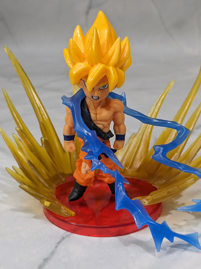 Dragon BallZ 8.5 cm Super Saiyan Goku, Fighting Action Figure with Amazing Display Stand,, Energy Effect Collectible for DBZ Lovers