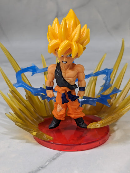 Dragon BallZ 8.5 cm Super Saiyan Goku, Fighting Action Figure with Amazing Display Stand,, Energy Effect Collectible for DBZ Lovers