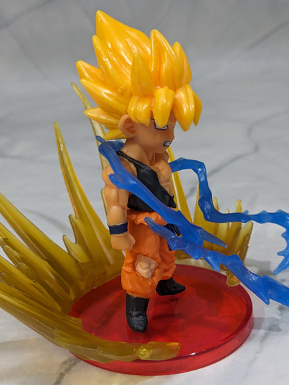 Dragon BallZ 8.5 cm Super Saiyan Goku, Fighting Action Figure with Amazing Display Stand,, Energy Effect Collectible for DBZ Lovers