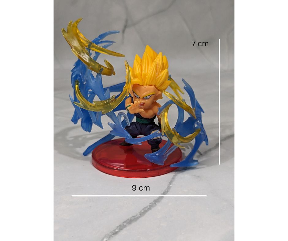 Dragon BallZ SSJ Gohan (7 cm), Super World Collectable Figure, Energy Effect Action Figure with cute Display Stand, Best Gift for DBZ Lovers