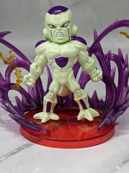 Dragon BallZ FRIEZA Action Figure (7 cm x11 cm), Energy Effect Q Version, Fighting Pose Anime with Cute Display Stand, Best Collectible for DBZ Lovers