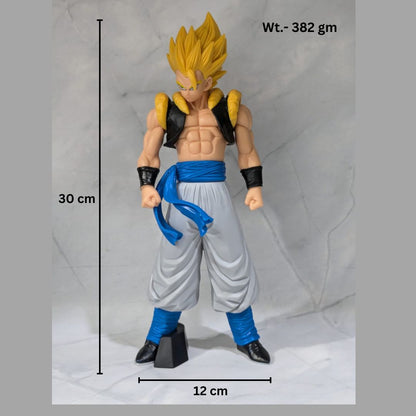 30 cm Dragon Ball Z Gogeta Super Saiyan - Yellow Hair, Giant Action Figure, PVC Anime Collectible, Ideal Gift for DBZ Fans