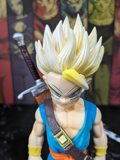 Dragon BallZ Anime Super Saiyan Kids, 19 cm Trunks Son Goten (carrying Sword), PVC Action Figure, Best Gift & Collectible for Children