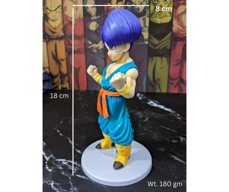 Dragon BallZ Anime 18 cm Super Saiyan Son Goku Torankusu (Blue Hair), PVC Action Figure, Best Gift & Collectibles for DBZ Lovers