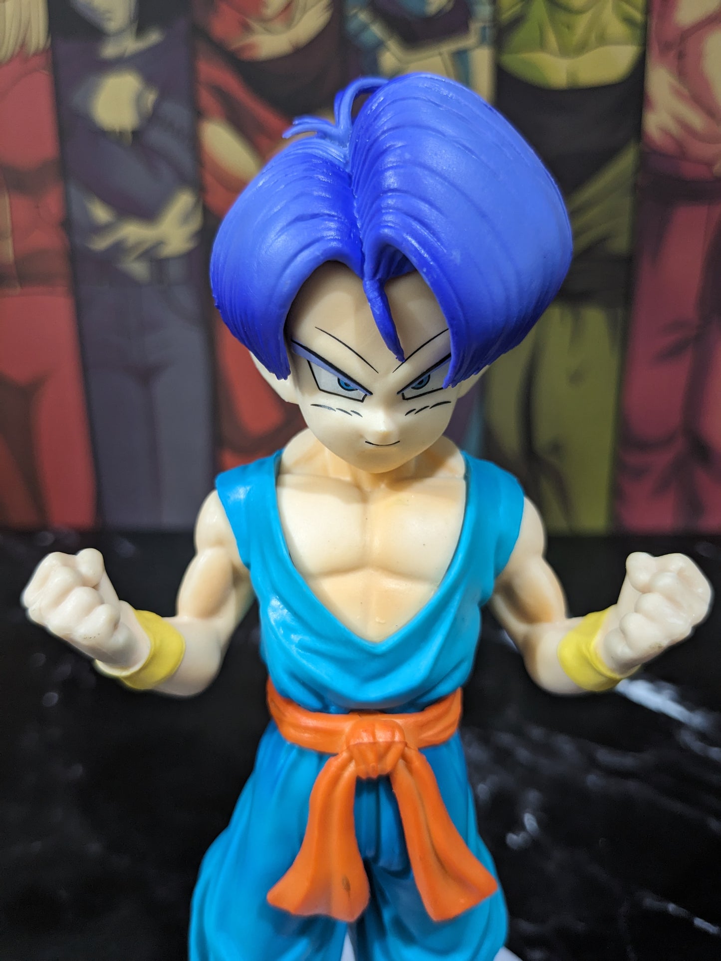 Dragon BallZ Anime 18 cm Super Saiyan Son Goku Torankusu (Blue Hair), PVC Action Figure, Best Gift & Collectibles for DBZ Lovers