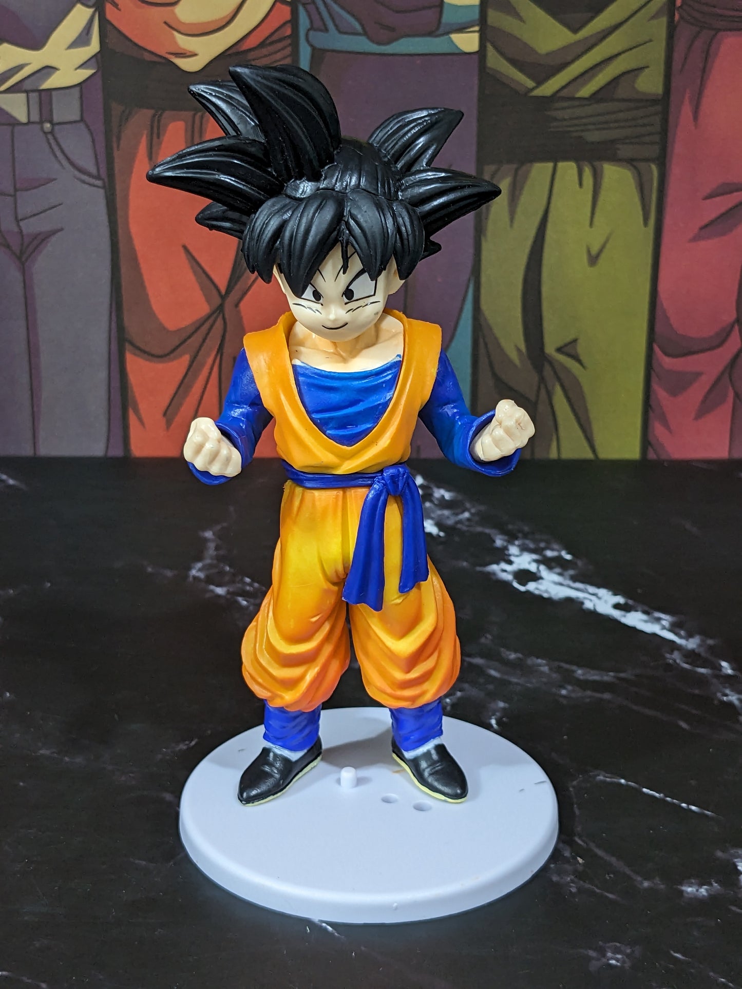 Dragon BallZ Anime, 18 cm Super Saiyan Son Goku (Black Hair), PVC Childhood Action Figure, Best Gift & Collectibles for DBZ Fans