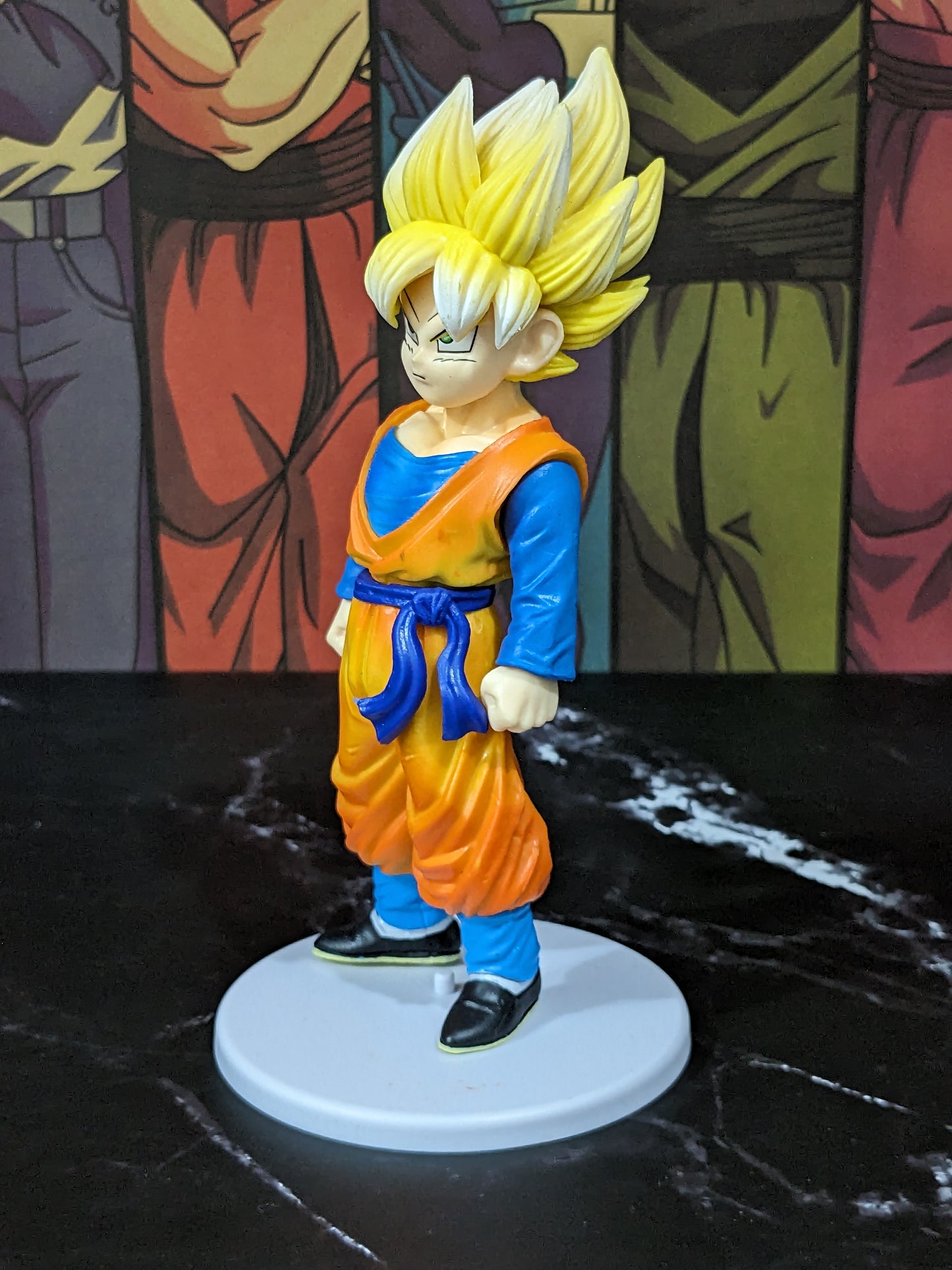 Dragon BallZ Anime, 18 cm Super Saiyan Son Goten (Yellow Hair), Childhood Statue, PVC Action Figure, Best Toy Gift & Collectibles