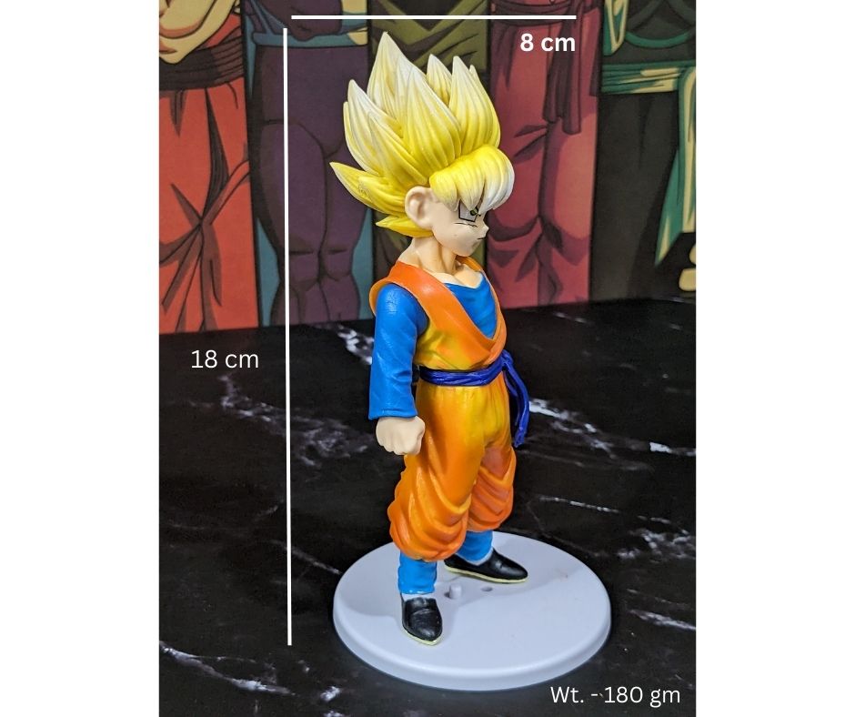 Dragon BallZ Anime, 18 cm Super Saiyan Son Goten (Yellow Hair), Childhood Statue, PVC Action Figure, Best Toy Gift & Collectibles